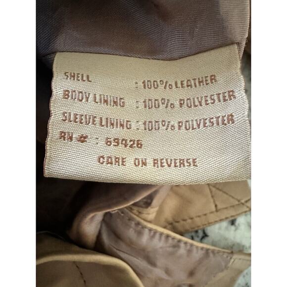 Wilson Tan Leather jackets women XS - Picture 11 of 12